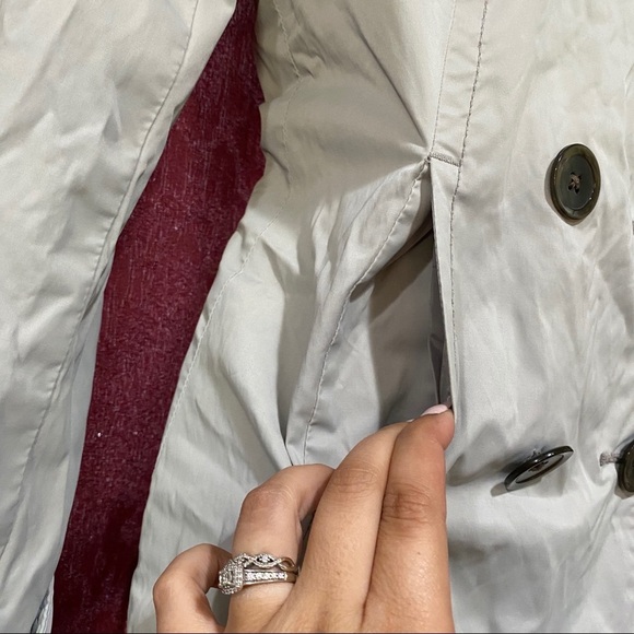 Merona Light Gray Pea Coat - Picture 5 of 6